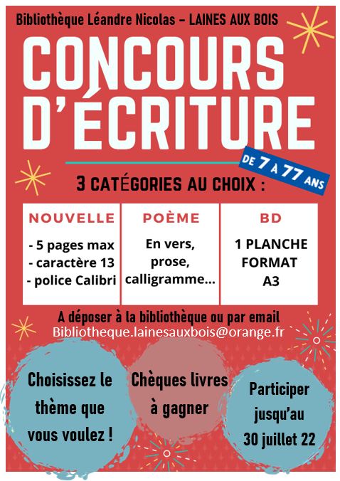 Concours d’écriture